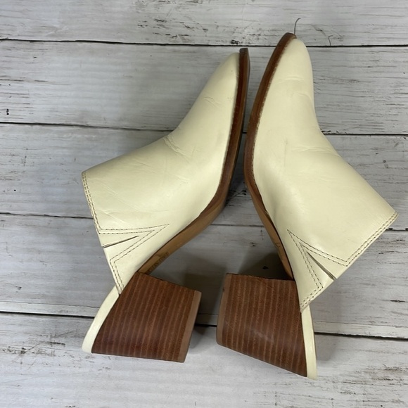 Madewell Cream The Harper Block Heeled Mule - Picture 5 of 13